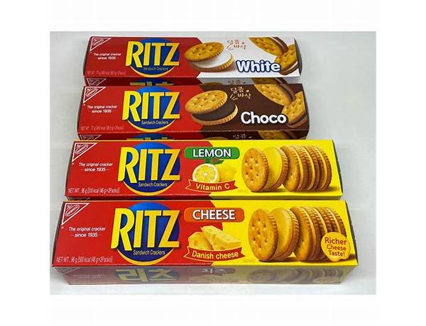 Ritz cheese flavour food facts
